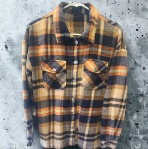 Cozy Plaid Flannel Shacket, Size M